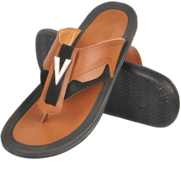 56% OFF on Nonch Le Brown And Black Leather Sandals