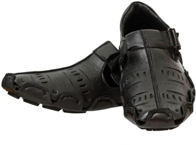 72% OFF on Mori Driving Leather Sandals