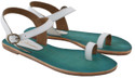 13% OFF on Ncollections Green Color Sandal Leather Flats 13% OFF on Ncollections Green Color Sandal Leather Flats