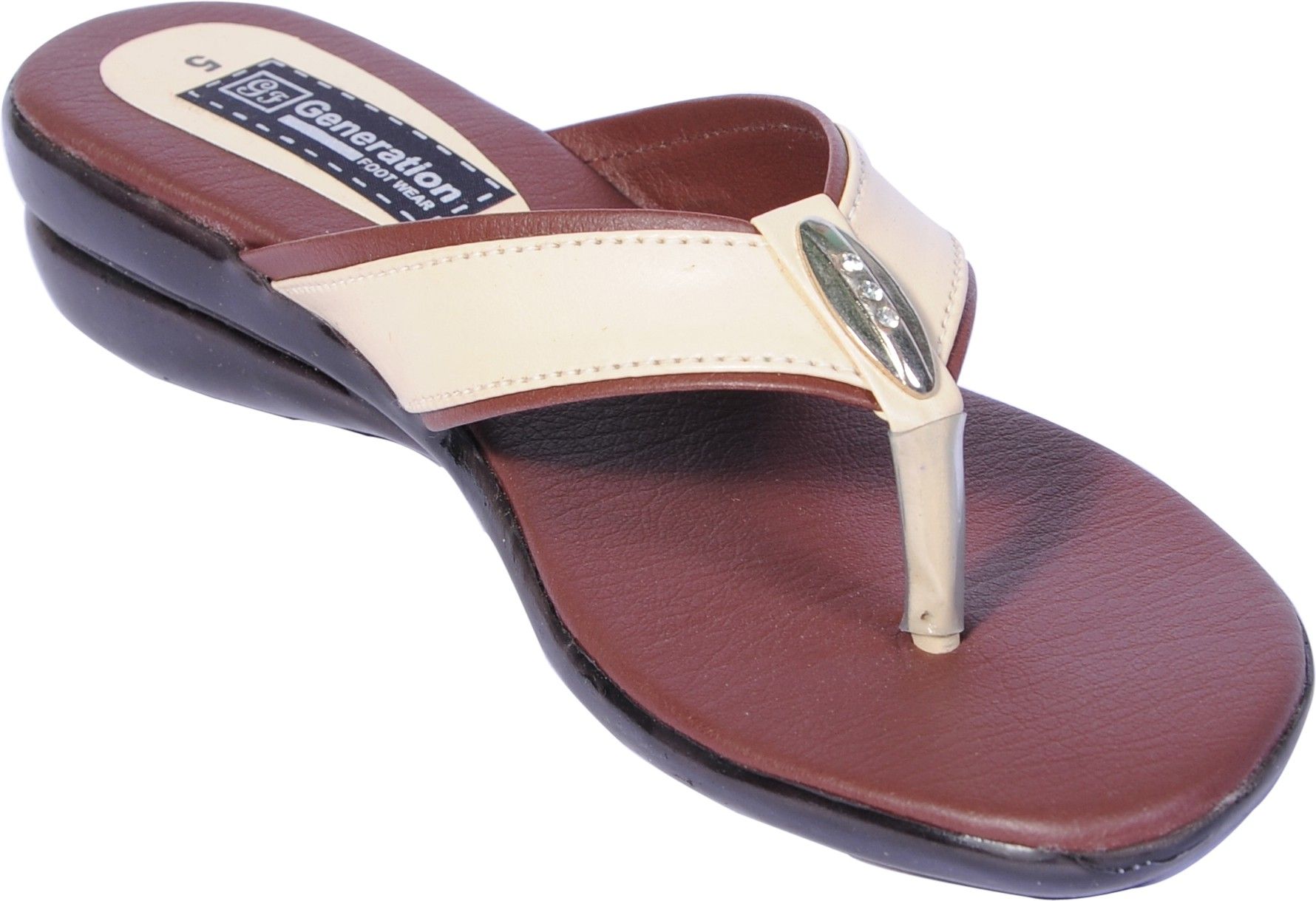 25% OFF on Generation Footwear Cream Pine Burmish Flats
