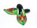 Jodhpuri's Back Open Mojari Leather Flats