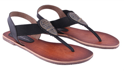 Ncollections Black Sandal Flats Ncollections Black Sandal Flats