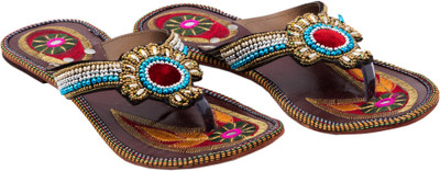66% OFF on Ridhi Sidhi Embroidered Leather Flats 66% OFF on Ridhi Sidhi Embroidered Leather Flats