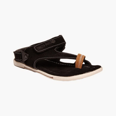 Bacca Bucci Climbers Black Men's Sandals Leather Sandals
