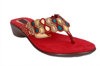53% OFF on Studio 9 Embroidered Partywear Wedges