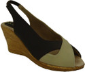 20% OFF on Senso Vegetarian Shoes Ladies Brown Peep Toe Wedges
