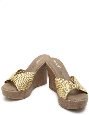 29% OFF on Hype Leather Wedges