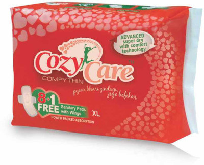 9% OFF on Cozycare Comfy Thin Special Wings Sanitary Pad Pack of 1 9% OFF on Cozycare Comfy Thin Special Wings Sanitary Pad Pack of 1