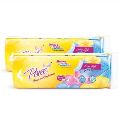 Paree Extra Soft Feel Combo of 2 packs Sanitary Pad Pack of 30 Paree Extra Soft Feel Combo of 2 packs Sanitary Pad Pack of 30