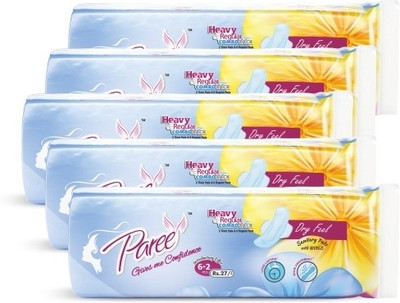Paree Dry Feel Wings Combo of 5 packs Sanitary Pad Pack of 40
