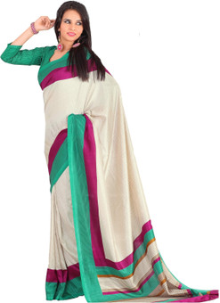 Kj's Embellished Bollywood Art Silk Sari
