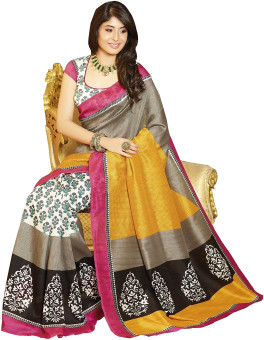 Gehna Saree Self Design Fashion Silk Sari
