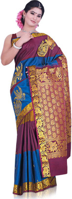 40% OFF on Sudarshan Silks Printed Kanjivaram Silk Sari 40% OFF on Sudarshan Silks Printed Kanjivaram Silk Sari