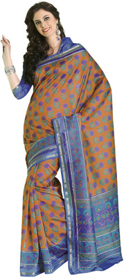 68% OFF on Taanshi Printed Rajshahi Art Silk Sari