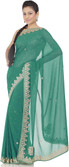 Chhabra 555 Printed Fashion Georgette Sari Chhabra 555 Printed Fashion Georgette Sari