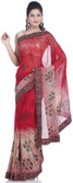 2% OFF on Chhabra 555 Solid Georgette Sari