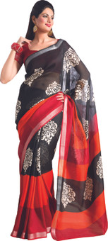 Ishin Printed Bhagalpuri Art Silk Sari