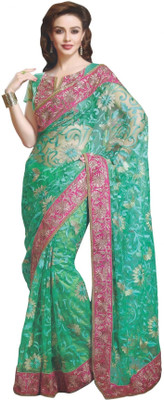 14% OFF on Kalki Printed Maheshwari Net Sari 14% OFF on Kalki Printed Maheshwari Net Sari