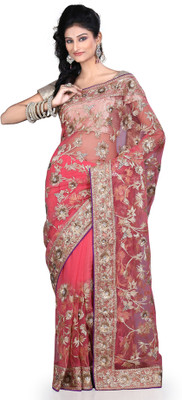 Ethnic Dukaan Printed Net Sari