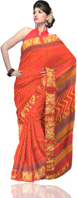 Unnati Silks Floral Print Silk Sari Unnati Silks Floral Print Silk Sari