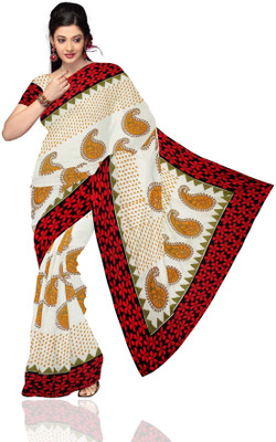 Unnati Silks Printed Chanderi Chanderi Sari