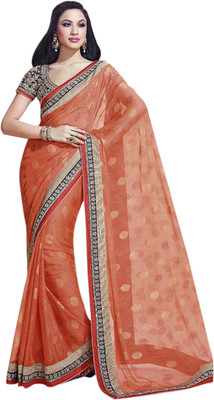 75% OFF on Taanshi Printed Rajshahi Viscose Sari