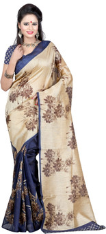 Anju Sarees Printed Bhagalpuri Silk Sari