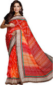 28% OFF on Aapno Rajasthan Printed Chiffon Sari