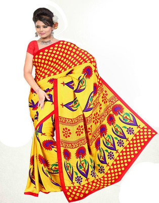 12% OFF on Vivaa Printed Crepe Sari