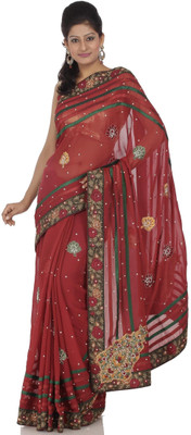Chhabra 555 Printed Georgette Sari