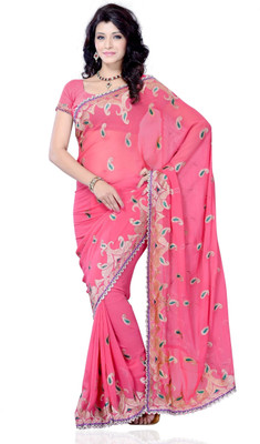50% OFF on Diva Fashion Self Design Fashion Chiffon Sari