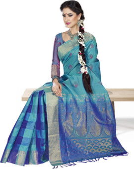 Pothys Self Design Fashion Silk Sari