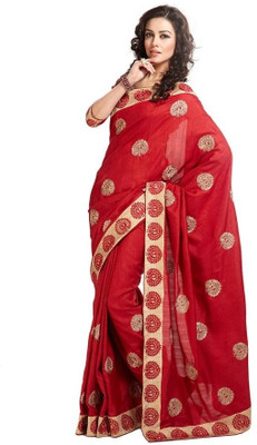 Ethnic Dukaan Printed Art Silk Sari