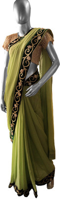 47% OFF on moKanc Printed That Georgette Sari 47% OFF on moKanc Printed That Georgette Sari