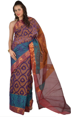 30% OFF on 9rasa Printed Banarasi Organza Sari 30% OFF on 9rasa Printed Banarasi Organza Sari