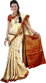Alankrita Self Design Kanjivaram Art Silk Sari