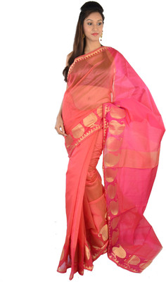 30% OFF on 9rasa Printed Banarasi Cotton Sari 30% OFF on 9rasa Printed Banarasi Cotton Sari