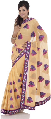 Chhabra 555 Printed Chiffon Sari Chhabra 555 Printed Chiffon Sari