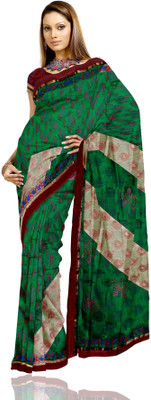 Unnati Silks Printed Net Sari