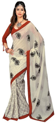 Ethnic Dukaan Printed Chanderi Sari