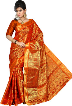 Mimosa Self Design Kanjivaram Silk Sari