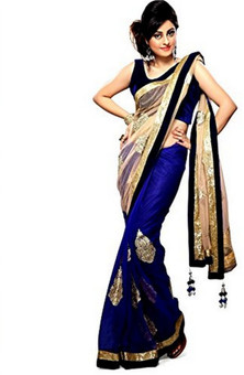 Janasya Self Design Fashion Georgette Sari