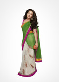70% OFF on Rajguru Rise Floral Print Banarasi Chiffon Sari 70% OFF on Rajguru Rise Floral Print Banarasi Chiffon Sari
