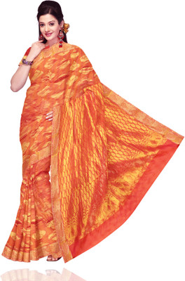 30% OFF on Unnati Silks Floral Print Silk Sari 30% OFF on Unnati Silks Floral Print Silk Sari