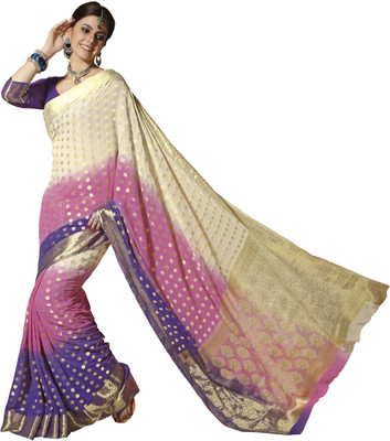 50% OFF on Rajguru Rise Polka Print Banarasi Chiffon Sari 50% OFF on Rajguru Rise Polka Print Banarasi Chiffon Sari