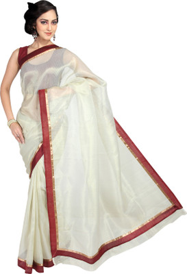 66% OFF on Pavechas Solid Banarasi Organza Sari 66% OFF on Pavechas Solid Banarasi Organza Sari