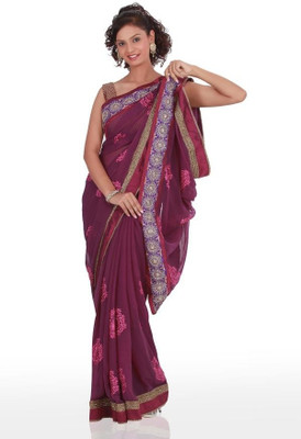 1% OFF on Chhabra 555 Printed Chiffon Sari 1% OFF on Chhabra 555 Printed Chiffon Sari