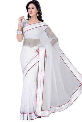 24% OFF on Ishin Solid Fashion Net Sari 24% OFF on Ishin Solid Fashion Net Sari