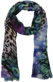 44% OFF on Toscee Printed 90%Modal, 10%Cashmere Women's Scarf