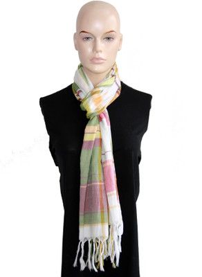 60% OFF on Rathi Checkered Cotton Women's Scarf